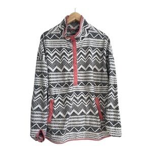 Vintage Black and White Aztec Fleece